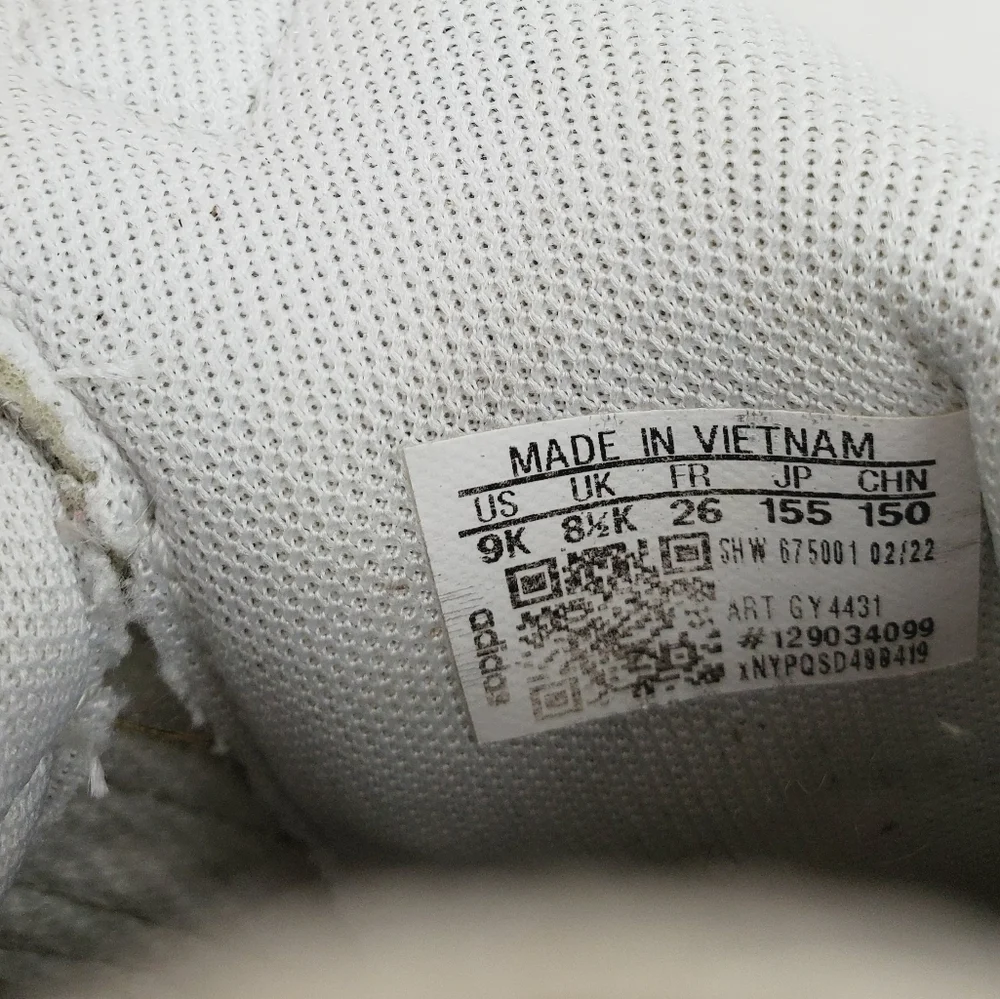 Adidas Hoops 3 Mid Basketball Sneakers white with camo stripe